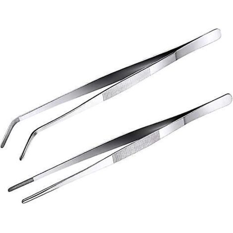 20cm Pincette Prcision 2pc Professionnel Pince Du Chef Pincette Culinaire De Precision Pour Viande Barbecue Dcoration (1/5)