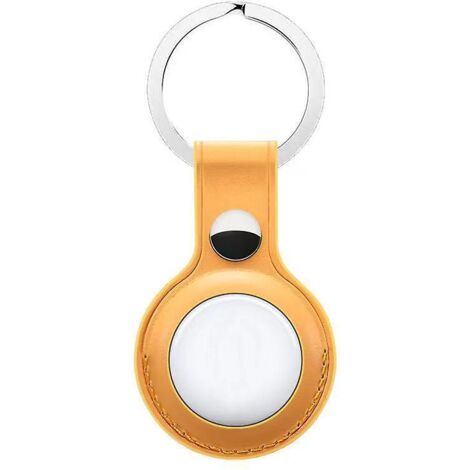 housse De Protection En Cuir Pour Dispositif Anti-perte De Positionnement Airtag (jaune, L'exception De L'airtag) Dispositif Anti-perte De Positi (1/5)