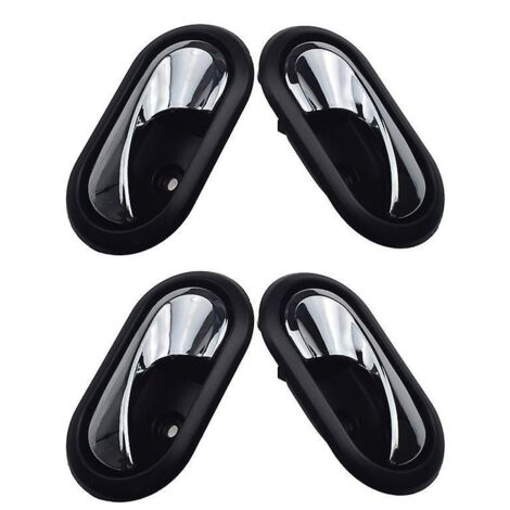 4pc Poignes De Porte Intrieure De Voiture Pour Le Remplacement Du Bouton De Porte Intrieur 8200733848 2012-2016 4 Pices Avant, Arrire Et Gauche (1/5)