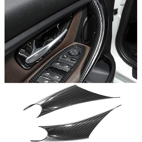 2 Protections De Poigne De Porte (fibre De Carbone), Compatibles Avec Les Poignes De Porte Ct Conducteur Et Passager Bmw Srie 3/4 (compatibles Ave (1/5)