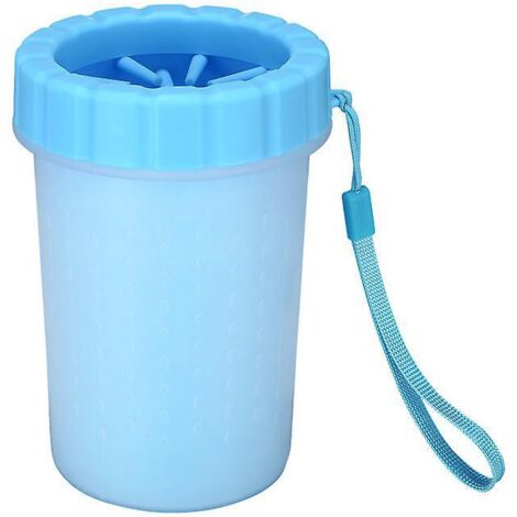 gobelet De Brosse De Nettoyage En Silicone Pour Animaux De Compagnie (grand Bleu), Nettoyeur De Pattes De Chien, Nettoyeur De Pattes Portable Pour (1/5)