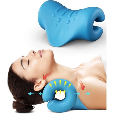 relax Du Cou Et Des Paules,appareil De Traction Cervicale Portable,tireur De Cou,correction De La Posture Cervicale,coussin Chiropratique Pour Sou (1/5)