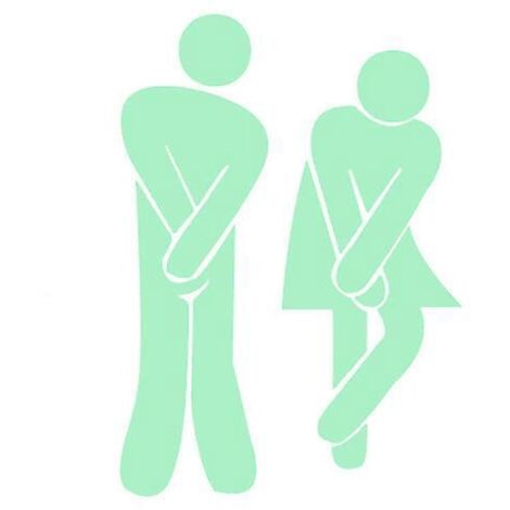 autocollants Muraux De Toilette Noctilucent Impermables Amovible Sige De Toilette Porte De Salle De Bains Wc Sign Etanche Stickers Muraux (1/4)