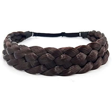 deux Charges , Bandeau Tress - 5 Brins En Cheveux Synthtiques -bandeau Lastique - Accessoire De Beaut Pour Femme (5 Brins Tresss) (1/5)