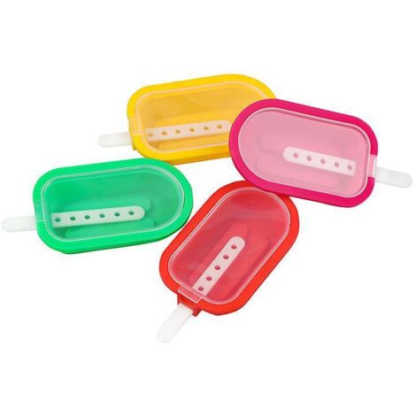 moule Glace En Silicone Empilable, Mini, 4 Pices, Silicone, Multicolore, 10,5 X 6,5 X 2,6 Cm (1/5)
