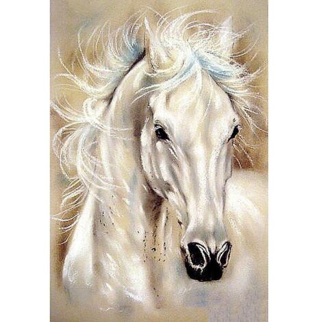 30x40cm Kitb Peinture Diamant 5d Diy,cheval Diamond Painting, Peinture Par Numros,kit Complet De Peinture Diamant, Arts Dcoration Murale Pour Mai (1/5)