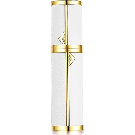 flacon Vaporisateur De Parfum En Cuir (blanc), Mini Flacon De Parfum De Voyage, Flacon Rechargeable En Vaporisateur De Parfum De 5 Ml, Petit Suppo (1/5)