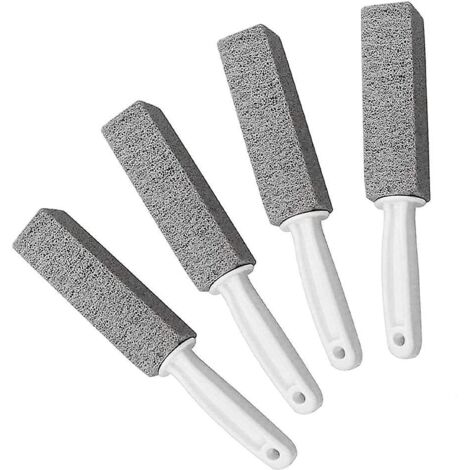 4 Pcs Brosse De Nettoyage Pierre Ponce, Pierre De Nettoyage En Pierre Ponce Avec Poigne Nettoyant Pour Dissolvant De Cuvette De Toilette Taches De (1/5)