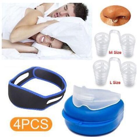 anti Ronflement Efficace, Croisillons,chin Strap, Anti-ronflement Mentonnire, Solution Ronflements Rglable Snore Stopper Chin Strap Pour Aide Somm (1/5)
