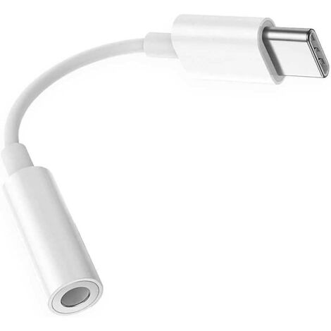adaptateur Connecteur Usb Type C Vers Prise Jack 3,5mm Noir Convertisseur Trrs Ompt Aux Audio Mini Cable Pour Couteurs (1/5)