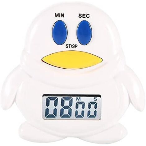 minuteur De Cuisine Aimant Rigolo, Timer Cuisine Aimant De Forme De Coq (manchot) (1/5)