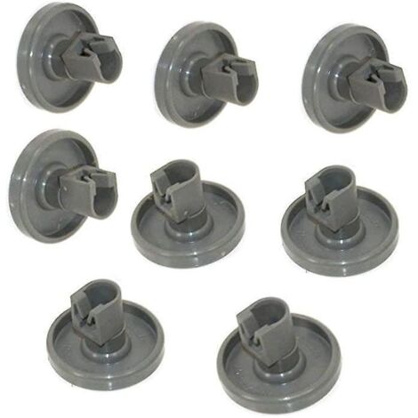 jeu Complet De 8 Roues.roulettes Lave Vaisselle Pour Panier Infrieur - Compatible Avec Privileg, Faure, Aeg, Electrolux, Zanussi. (1/5)