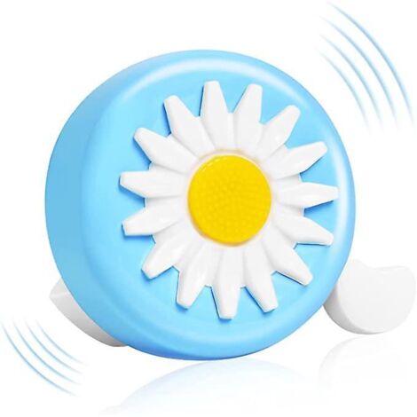 1 Paquet De Sonnettes De Vlo Pour Enfants (bleues), Sonnettes De Vlo En Chrysanthme, Petites Cloches Cadeaux (1/5)