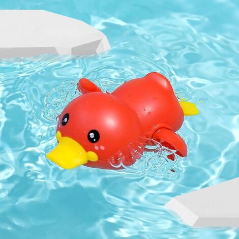 couleur Rouge Jouet De Bain, Jouets De Bain Pour Enfants, Canard D'eau Jeux Bain Bb 0 1 2 3 Ans, Jouets Pour Le Bain Bb Pour Baignoire, Jouet De B (1/5)