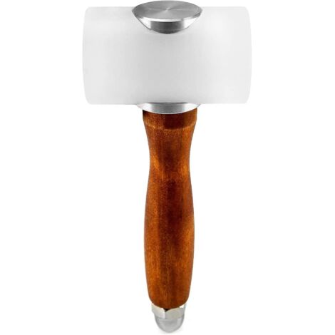 maillet De Nylon Pour Sculpture De Cuir, Marteau Cuir Avec Manche En Bois, Outils Cuir Pour Couture, Sculpture, Poinonnage Et Estampillage (1/4)