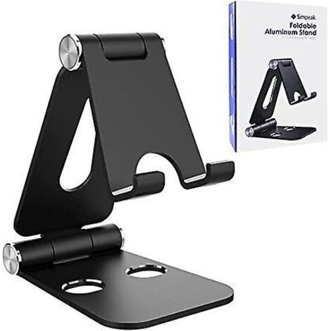 noir Aluminium Support Tlphone, Support Tablette, Support Compatible Pour Tlphone Portable, Accessoires, Bureau, D'autres Smartphones (1/5)