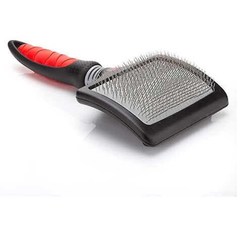 longueur Totale 19cm, Longueur Du Peigne 12cm, Largeur 9cm , Brosse Carde Trs Grande Pour Chien (1/5)