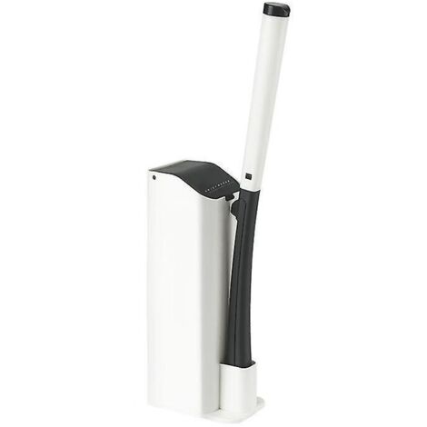 brosse De Toilette Jetable Sans Espace Mort Noir 1pc Avec Panier De Rangement Noir 1pc , Brosse De Toilette Douce Et Rsistante Avec Tte Flexible, (1/5)