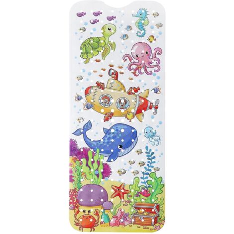 tapis De Baignoire Antidrapant,100x 40cm Tapis De Bain Bebe De Dessin Anim,tapis De Bain Anti Glisse Avec 200 Ventouse Matriel De Pvc,tapis De Bai (1/5)