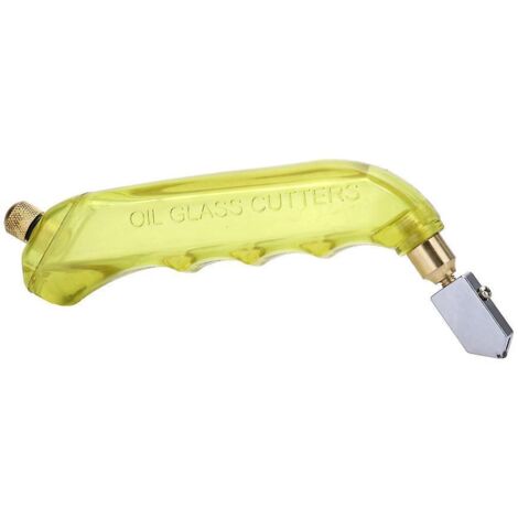 outil De Coupe Du Verre, Jaune 1 Pice Contient De L'huile De Coupe Du Verre, Tte De Coupe 2  20 Mm, Outil De Coupe Du Verre Au Carbure Pour Les Mi (1/5)