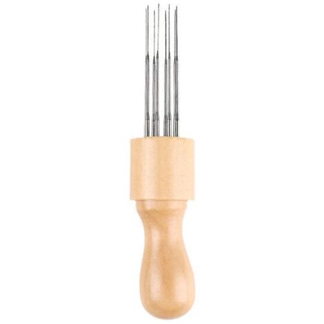 outil De Poinonnage En Feutre Diy Avec Poigne, Feutre En Bois Massif 8 Broches Combinaison Remplaable, Ensemble Feutre En Laine (1/4)