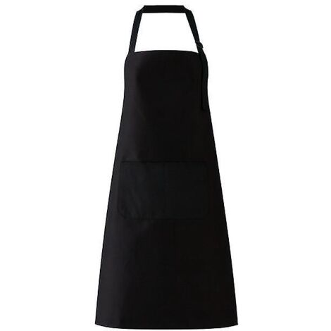 lot De 1 Tablier Bavette Rglable Unisexe Avec 2 Poches Pour Cuisiner, Cuisine, Restaurant, Caf (polyester Noir) (1/5)