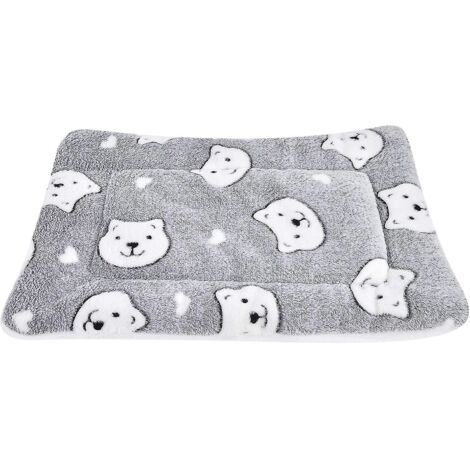 soft And Warm Flannel Warm Blanket, Thick Dog Blanket Cat Mat(61 41 Cm, Gray Bear) (1/5)