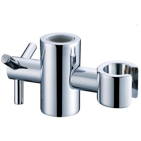 24/25 Mm Support De Pommeau De Douche De Rechange Pour Barre Coulissante - Hauteur Et Angle Rglables - En Laiton Massif (1/5)