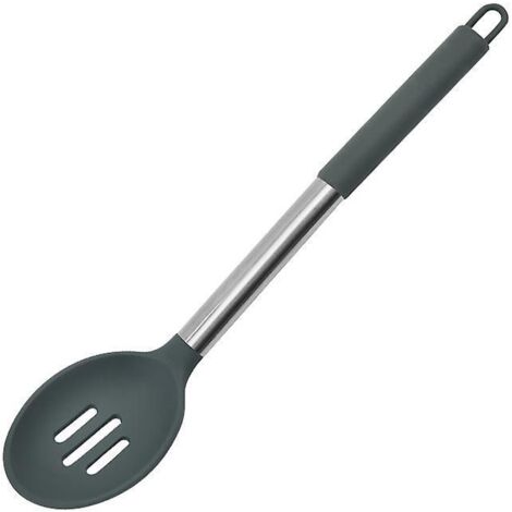 lot De 1 Cuillres De Cuisson En Silicone, Ensemble De Cuillres Solides Et Fendues, Ustensiles De Cuisine Antiadhsifs Sans Bpa Rsistants  La Chaleu (1/5)