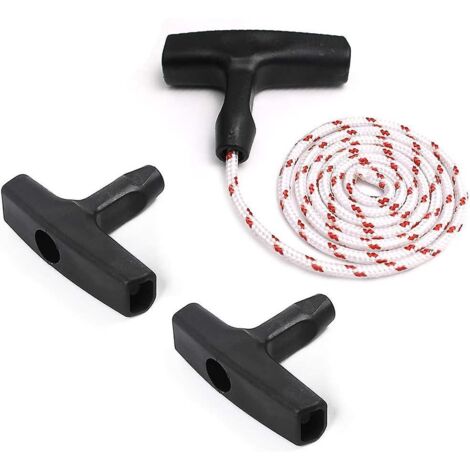 poigne De Dmarreur Tondeuse Gazon Corde De Dmarrage Rappel Avec 3 Pices Poigne De Dmarrage Accessoires De Tondeuse Cordon Pour La Plupart Des T (1/5)
