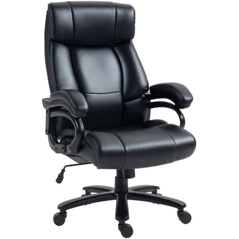 Fauteuil de Massage de Bureau avec Chauffage, 2 Nœuds de Massage et 8 Programmes, Noir (1/5)