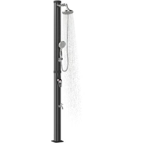 Douche Solaire 20L Antigel, Douche d'Extérieur Noire avec Protection Brevetée (1/5)