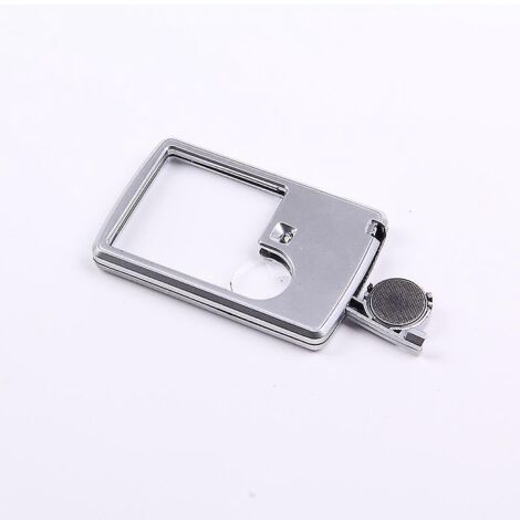 une Loupe Argente 8555mm Avec Lumire 3x/6x Loupe De Lecture Type Carte Led (1/3)