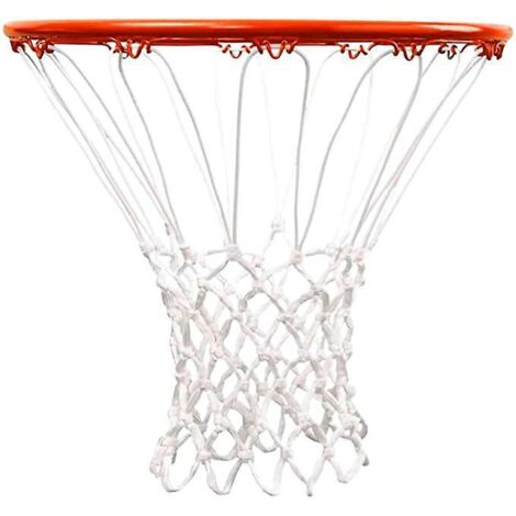 2 Pice Filet De Basket Quipement De Sport Pour La Maison - Nylon  Blanc   Pour Jardin Intrieur Et Extrieur - Quipement De Gym - Design Professionn (1/5)