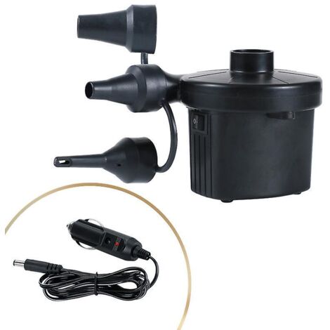 pompe Air Lectrique Pour Gonfler Et Dgonfler, 1 Pice Noire 220v/150w Gonfleur Avec 3 Buses Pompe Palette, Gonfleur Et Dgonfleur Lectrique Pour M (1/5)