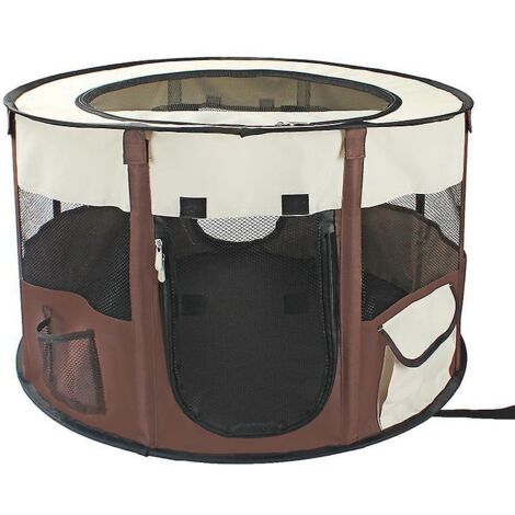 portable Foldable Pet Playpen +free Carrying Case + Free Travel Bowl (1/5)