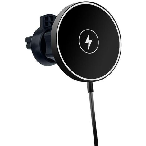 un Chargeur De Voiture Sans Fil Magntique Noir, Adapt Au Chargeur Sans Fil De Voiture Magntique Iphone13 Apple 12, Support De Tlphone Portable Pou (1/5)