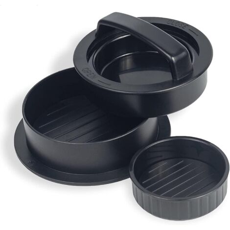 presse Hamburger 3 En 1 - Faites Des Hamburgers, Parfaits En Viande Hache Mince Presse Burger Patty Maker Presse Hamburger Boulettes De Viand (1/5)