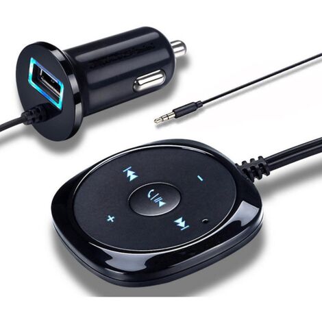 kit Bluetooth De Voiture, Rcepteur Bluetooth, Adaptateur Audio Mains-libres Bluetooth 4.1 Avec Micro, Base Magntique Et Isolateur De Terre (1/5)