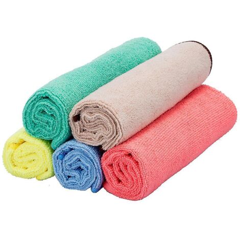 5 Torchons De Cuisine En Microfibres Premium - Tissu Alvol - 40 X 40 Cm (1/5)