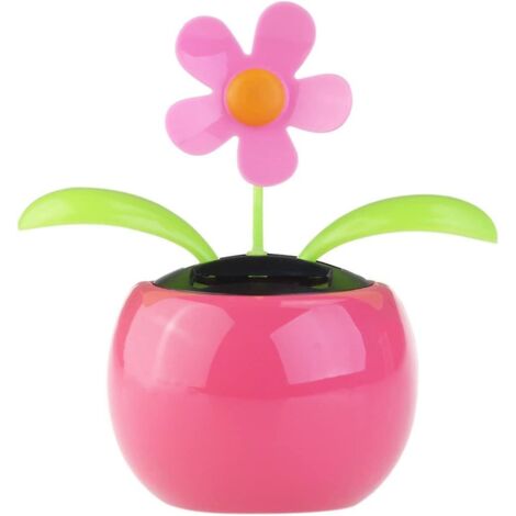 solar Powered Dancing Flower For Office Or Car Decoration Rose (1/4)
