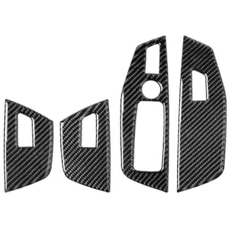 Cadre de Bouton de Levage de Vitre pour BMW X3 G01 X4 G02 Conduite à Droite - Motif Fibre de Carbone (1/5)