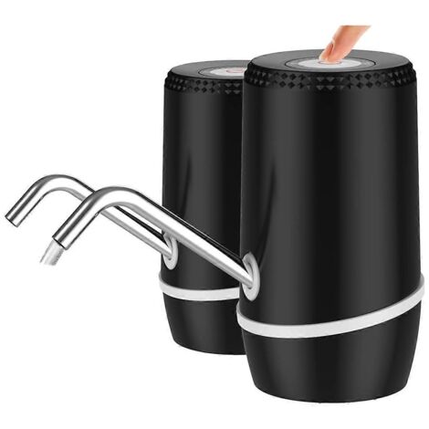 Pompe à eau portable USB rechargeable, distributeur d'eau électrique noir (1/5)