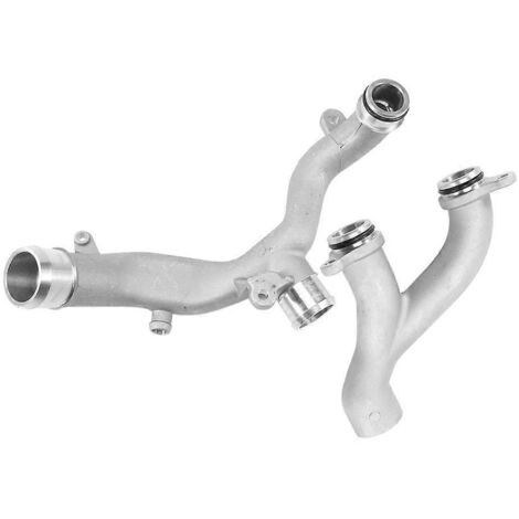 2 Pièces/Set Tuyau d'Entrée Thermostat et Tuyau de Sortie d'Eau pour Land Rover Range Rover - Argenté (1/5)