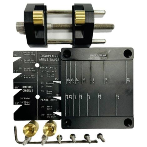 Kit d'affûtage pour ciseaux à bois, guide de meulage 5/32 à 3 pouces pour outils de menuiserie (1/5)