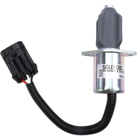 Électrovanne d'arrêt 6681512 6681513 12 V compatible avec Bobcat (voir illustration). (1/5)