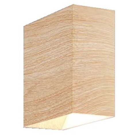 Lampe de chevet murale en bois, lampe de fond pour couloir A-- (1/5)