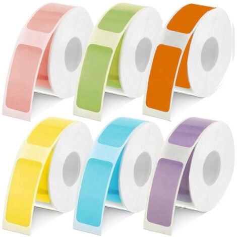 Mini imprimante d'étiquettes thermiques - Papier imperméable et résistant à l'huile - Impression d'étiquettes - Mélange de couleurs (1/5)