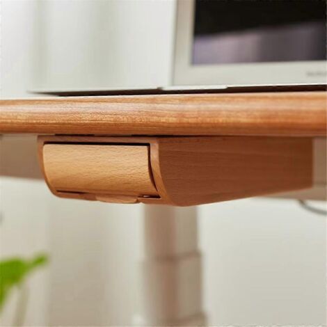 Boîte de rangement pratique sous bureau, tiroir caché, rangement à domicile, C-- (1/5)