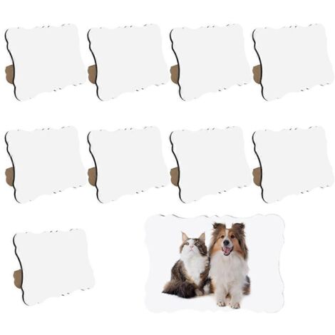 Lot de 10 cadres photo vierges pour sublimation, 15 x 20 cm (6 x 8 pouces), pour loisirs créatifs. (1/5)
